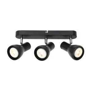 Telbix Matte Black Curtis Adjustable Spot Light (GU10) 3 Light by Telbix, a Spotlights for sale on Style Sourcebook