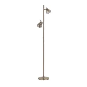 Telbix Carson 2 Light Floor Lamp (GU10) Matte Nickel by Telbix, a Floor Lamps for sale on Style Sourcebook