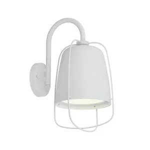 CLA Hink Industrial Surface Mounted Wall Light IP44 (E27) White by Compact Lamps Australia, a Wall Lighting for sale on Style Sourcebook