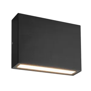 Black Martec Modus LED CCT Exterior Up/Down Wall Light IP54 6W by Martec, a LED Lighting for sale on Style Sourcebook