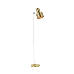 Telbix Croset Adjustable Floor Lamp (E27) Gold and Black by Telbix, a Floor Lamps for sale on Style Sourcebook