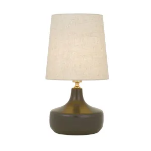 Telbix Gabino Table Lamp (E27) Olive by Telbix, a Table & Bedside Lamps for sale on Style Sourcebook