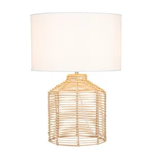 Mercator Umina Rattan Table Lamp (E27) Natural by Mercator, a Table & Bedside Lamps for sale on Style Sourcebook