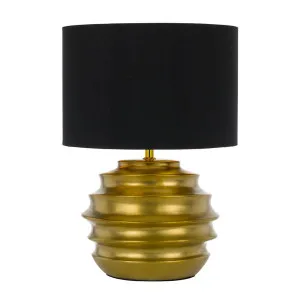 Telbix Aras Ceramic Table Lamp (E27) Gold by Telbix, a Table & Bedside Lamps for sale on Style Sourcebook