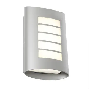 Cougar Bicheno 8W LED Exterior Wall Light IP44 Silver by Cougar, a Outdoor Lighting for sale on Style Sourcebook