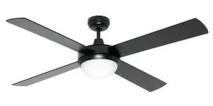 Caprice 52" 1300mm Ceiling Fan with 2 x BC Light Black by Mercator, a Ceiling Fans for sale on Style Sourcebook