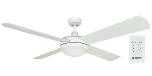 Martec Lifestyle 52" Ceiling Fan With 2 X E27 Light + Premier Remote White by Martec, a Ceiling Fans for sale on Style Sourcebook