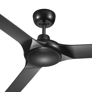 Spyda 3 Blade 62" Indoor/Outdoor Designer Ceiling Fan Matt Black by Ventair, a Ceiling Fans for sale on Style Sourcebook