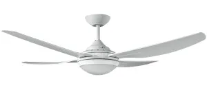 Ingram Deka 52" 1300mm Indoor/Outdoor Ceiling Fan With LED Light White - CCT by Deka, a Ceiling Fans for sale on Style Sourcebook