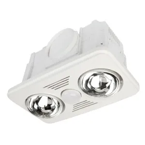 Velocity II 3 in 1 Bathroom Heat Exhaust Fan and LED Light 2 Heat by Brilliant, a Exhaust Fans for sale on Style Sourcebook