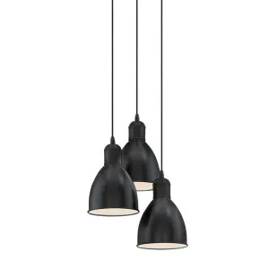 Eglo Priddy Industrial Look Pendant 3 Light Cluster by Eglo, a Pendant Lighting for sale on Style Sourcebook