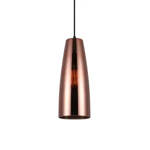 CLA Lamina Copper Glass Pendant With E27 Light Ellipse by Compact Lamps Australia, a Pendant Lighting for sale on Style Sourcebook