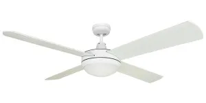 Martec Lifestyle 52" Ceiling Fan With 2 x 9W LED E27 Light White by Martec, a Ceiling Fans for sale on Style Sourcebook