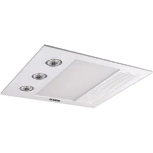 Martec Linear Mini Bathroom 3 In 1 High Extraction Exhaust Fan With LED Light White by Martec, a Exhaust Fans for sale on Style Sourcebook