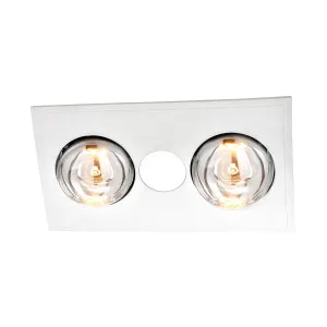 Myka 2 Bathroom '3 in 1' Heat, LED Light And Exhaust Fan White by Ventair, a Exhaust Fans for sale on Style Sourcebook