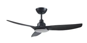 Ventair Skyfan 48" (1200mm) DC Ceiling Fan with 20W Tri Colour LED Light and Remote Black by Ventair, a Ceiling Fans for sale on Style Sourcebook