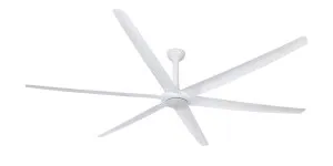 Hunter Pacific Big Fan 86" (2220mm) 6 Blade Industrial DC Ceiling Fan and Remote Matte White by Hunter Pacific, a Ceiling Fans for sale on Style Sourcebook