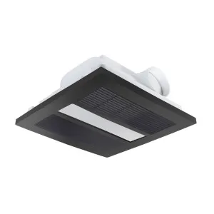 Brilliant Solace 4 in 1 Bathroom Heat, Cool, Exhaust Fan and LED Light Black by Brilliant, a Exhaust Fans for sale on Style Sourcebook