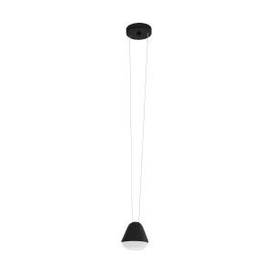 Eglo Palbieta Black and Clear Pendant Light 1 Light by Eglo, a Pendant Lighting for sale on Style Sourcebook