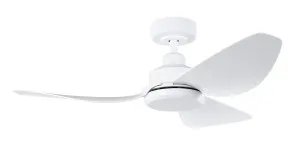 Eglo Torquay 42" 3 Blade DC Indoor/Outdoor Ceiling Fan With Remote Control White by Eglo, a Ceiling Fans for sale on Style Sourcebook