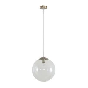 Domus Bubble 300 Clear Glass Pendant Light Edison Screw (E27) Antique Brass by Domus, a Pendant Lighting for sale on Style Sourcebook