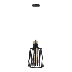 Domus Ashley Black Wire Pendant Light (E27) Small by Domus, a Pendant Lighting for sale on Style Sourcebook