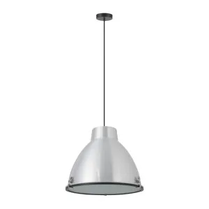 Domus 1 Light Riley Metal Pendant Light (E27) Aluminium by Domus, a Pendant Lighting for sale on Style Sourcebook