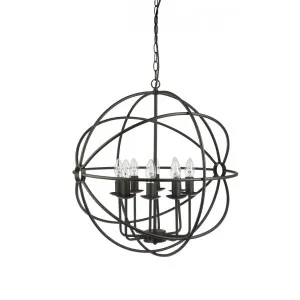 Fiorentino Cantina Black Metal Cage Pendant Light (E14) 8 Light by Fiorentino, a Pendant Lighting for sale on Style Sourcebook