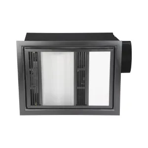 Mercator Domini 3 in 1 Exhaust Fan With 13W CCT LED Light And Heat Black by Mercator, a Exhaust Fans for sale on Style Sourcebook