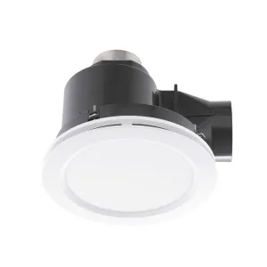 Mercator Small Revoline DIY Bathroom Exhaust Fan With 13W CCT LED Light White by Mercator, a Exhaust Fans for sale on Style Sourcebook