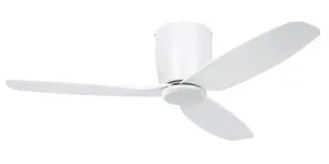 Eglo Seacliff 44" 1120mm Low Profile DC Ceiling Fan White by Eglo, a Ceiling Fans for sale on Style Sourcebook