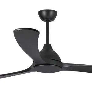 Fanco Sanctuary DC 70" Solid Timber Blade Indoor/Outdoor Ceiling Fan With Remote Black by Fanco, a Ceiling Fans for sale on Style Sourcebook