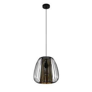 Eglo Curasao Pendant (E27) Black by Eglo, a Pendant Lighting for sale on Style Sourcebook