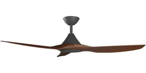 Calibo Smart CloudFan 48" (1220mm) ABS Energy Efficient DC Ceiling Cloud Fan and Remote Black & Koa by Calibo, a Ceiling Fans for sale on Style Sourcebook