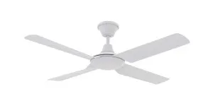 Domus Fresco 52" Coastal Indoor/Outdoor Ceiling Fan with Remote & 18W Dimmable LED Light (IP66) White by Domus, a Ceiling Fans for sale on Style Sourcebook