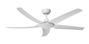 Domus Hover 56" 5 Blade Coastal Ceiling Fan with Remote White by Domus, a Ceiling Fans for sale on Style Sourcebook