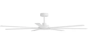 Calibo Alula 80" (2032mm) 7 Blade Indoor/Outdoor DC Ceiling Fan & Remote White by Calibo, a Ceiling Fans for sale on Style Sourcebook