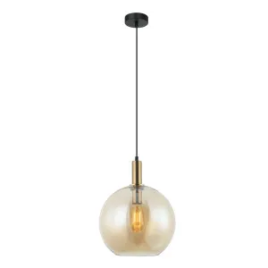 CLA Patera Wine Glass Pendant Light (E27) Amber by Compact Lamps Australia, a Pendant Lighting for sale on Style Sourcebook