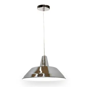 CLA Divo Angled Dome Pendant (E27) Chrome by Compact Lamps Australia, a Pendant Lighting for sale on Style Sourcebook