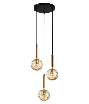 Amber CLA Trattino Sphere Pendant (E27) 3 Cluster by Compact Lamps Australia, a Pendant Lighting for sale on Style Sourcebook