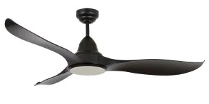 Martec 52" Wave DC Indoor/Outdoor Ceiling Fan With 18W Dimmable CCT LED Light Matt Black by Martec, a Ceiling Fans for sale on Style Sourcebook