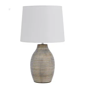 Telbix Earth Ceramic Table Lamp (E27) Bronze by Telbix, a Table & Bedside Lamps for sale on Style Sourcebook