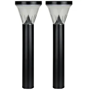 Solar Lighting Direct Modern Solar Garden Bollard 2pk Black by Solar Lighting Direct, a Outdoor Lighting for sale on Style Sourcebook