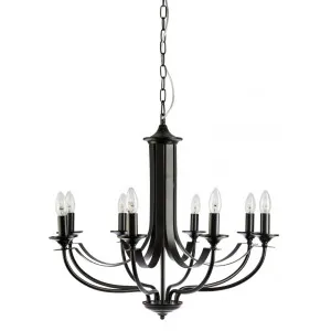 Black Fiorentino Hoodshire Chandelier (E14) 8 Light by Fiorentino, a Chandeliers for sale on Style Sourcebook