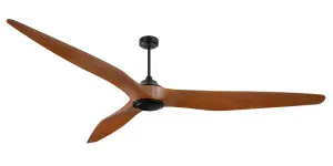 Mercator Century 100" (2540mm) DC Indoor/Outdoor Ceiling Fan Black & Dark Timber by Mercator, a Ceiling Fans for sale on Style Sourcebook