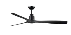 Mercator Iceman 60" (1520mm) DC Indoor/Outdoor Ceiling Fan with Remote Black by Mercator, a Ceiling Fans for sale on Style Sourcebook