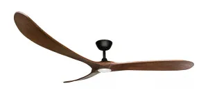 ThreeSixty Timbr 72" DC Indoor/Outdoor Ceiling Fan with 17W LED Light Black & Walnut by ThreeSixty, a Ceiling Fans for sale on Style Sourcebook