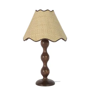 Paola & Joy Evie Sculpted Table Lamp (E27) Walnut by Paola & Joy, a Table & Bedside Lamps for sale on Style Sourcebook