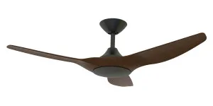 Domus Strike 48" DC Ceiling Fan with Remote Black & Walnut by Domus, a Ceiling Fans for sale on Style Sourcebook