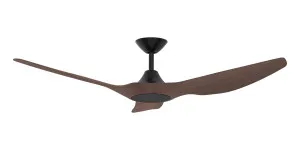 Domus Strike 60" DC Ceiling Fan with Remote Black & Walnut by Domus, a Ceiling Fans for sale on Style Sourcebook